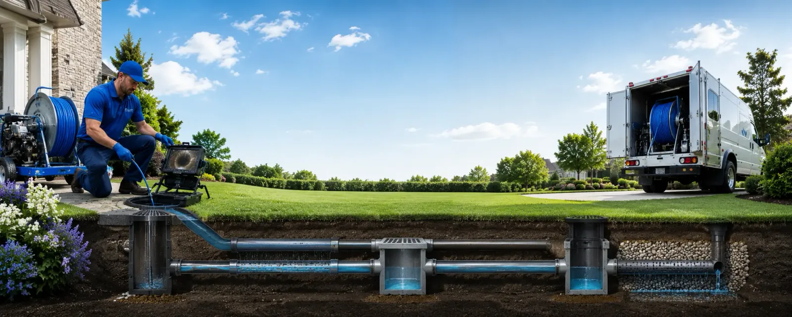 Outdoor drain cleaning information for Ferndale, NY